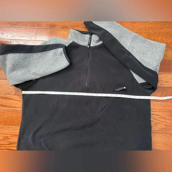 Vintage Men’s Nike Fleece Quarter Zip Sweatshirt Black/Gray Sz XXL - Picture 13 of 13
